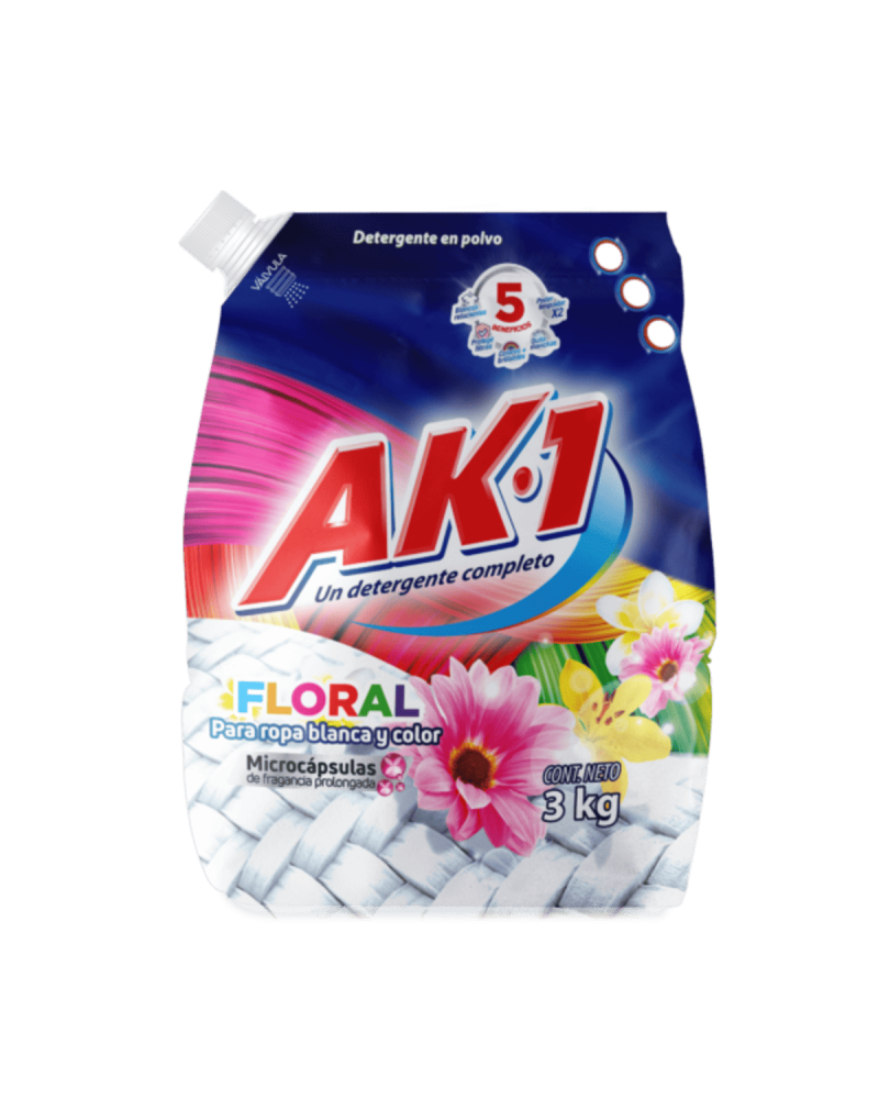 Ak1 Detergente Floral 3Kg
