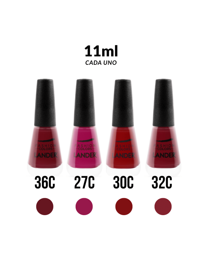 Kit Rojos (36C-27C-30C-32C) X 11 Ml